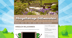 Desktop Screenshot of minigolf-goessweinstein.de