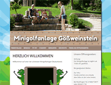 Tablet Screenshot of minigolf-goessweinstein.de